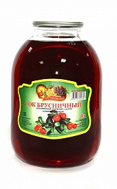 Сок брусничный