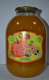 Сок яблочно-тыквенный с мякотью